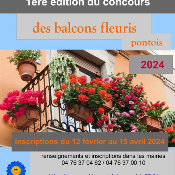 Première édition du concours des balcons fleuris pontois